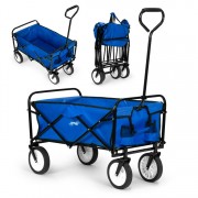 Sulankstomas transportavimo vežimėlis iki 70 kg. (Mėlynas)